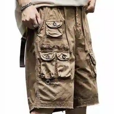 隐狼世家 美式复古五分裤 男款