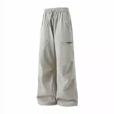 双星八特 美式简约中腰百搭舒适直筒宽松休闲裤 男女同款