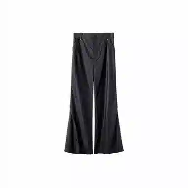 幻象者 原创设计喇叭裤宽松直筒长裤休闲裤子 男女同款 黑色