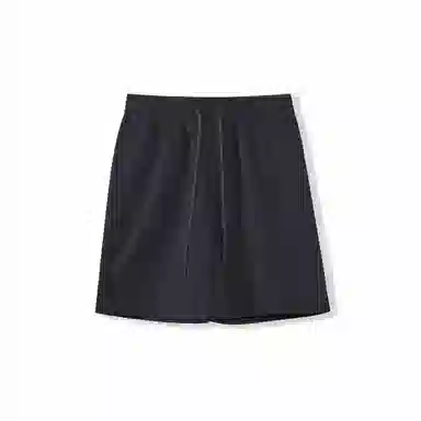 我是大卫 基础纯色百搭薄款抽绳直筒休闲短裤 男女同款