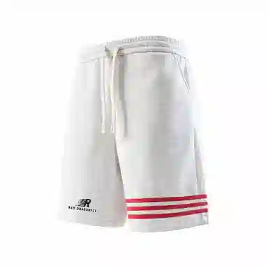 红蜻蜓 美式复古高街经典三条杠设计感宽松百搭舒适简约直筒潮流时尚五分休闲短裤 男女同款