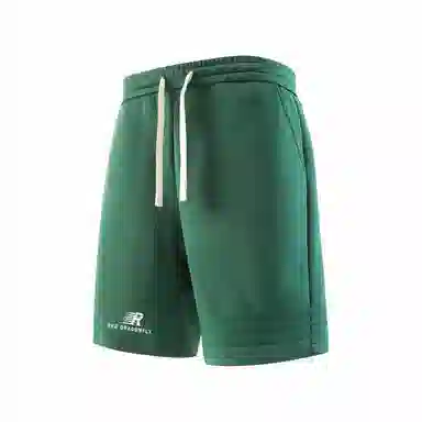 红蜻蜓 美式复古高街经典三条杠设计感宽松百搭舒适简约直筒潮流时尚五分休闲短裤 男女同款