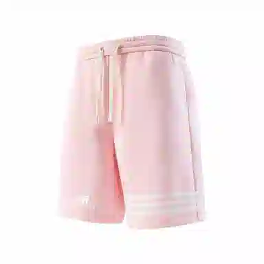 红蜻蜓 美式复古高街经典三条杠设计感宽松百搭舒适简约直筒潮流时尚五分休闲短裤 男女同款