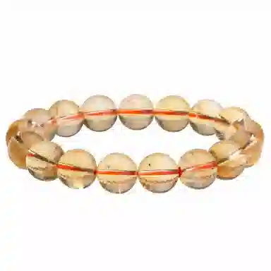 豆蔻时光 精品海胆黄 独一无二 招财进宝时来运转八方来财小众寓意好转运暴富新中式国潮国风#好运 黄色 黄水晶 手串 男女同款情侣款