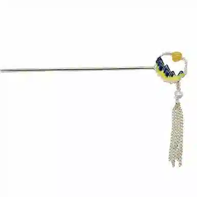 【日照金山】 指尖瑰宝 国风扇子高级感精致时尚小众设计流苏轻奢大气奢华温柔气质旗袍汉服#好运 合金 发簪 女款