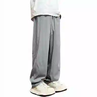 煦加 美式条纹直筒休闲裤 男款