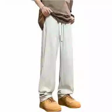 煦加 美式条纹直筒休闲裤 男款