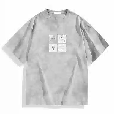 PEACEBIRD MEN Vintage Print T-Shirt