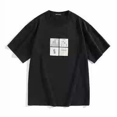 PEACEBIRD MEN Vintage Print T-Shirt