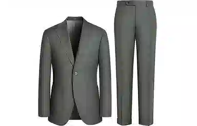 SKARO Single-Breasted Blazer Set Green