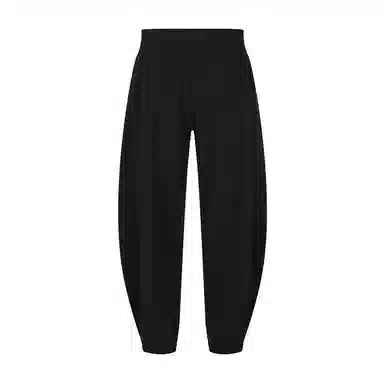 速写 弯刀束脚裤宽松纯色休闲裤 男款