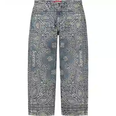 Supreme SS25 Bandana Jacquard Jean