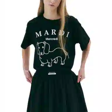 MARDI MERCREDI SS25 TSHIRT DDANJI CH.06_BLACK WHITE T