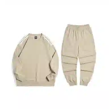 特步 休闲活力长袖针织套装 男女同款