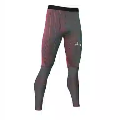 沃兰迪 螺纹智旋炫彩跑步健身田径马拉松控温紧身运动长裤 男女同款