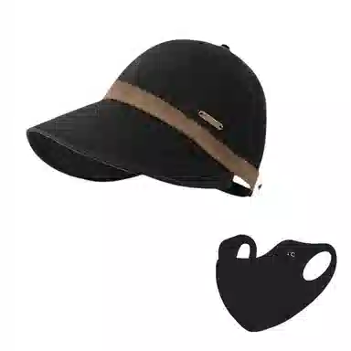 钓鱼熊 遮阳帽防晒防紫外线夏速干防水大帽檐太阳帽 棉 鸭舌帽 男女同款情侣款