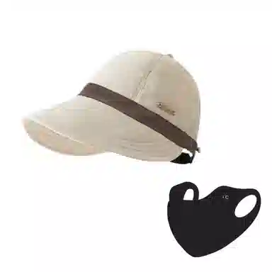 钓鱼熊 遮阳帽防晒防紫外线夏速干防水大帽檐太阳帽 棉 鸭舌帽 男女同款情侣款