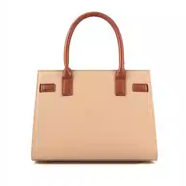 维尼奥 大气国风百合花刺绣小众大容量优雅妈妈 合成革 手提包单肩斜挎包 女款 米白色/杏色