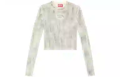 Diesel Oval Logo Long Sleeve Tee