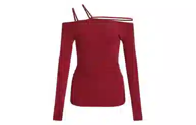 APEA Asymmetric Tie Shoulder Long Sleeve T-Shirt