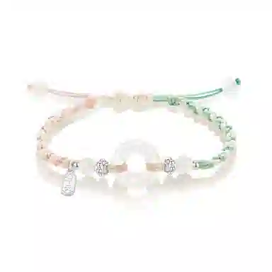 【转好运】 万娜 平安扣 平安喜乐编织小众新中式国风本命年气质轻奢复古百搭学生手饰 合金 手绳 男女同款情侣款