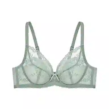 曼妮芬 蕾丝大胸显小薄软钢圈大杯文胸 女款