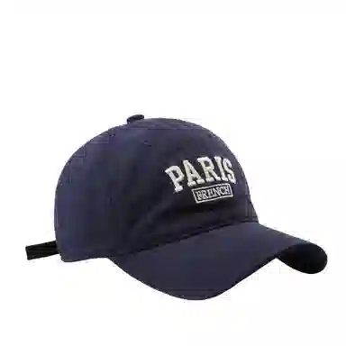 佐闯 日系韩版字母刺绣宽帽檐遮阳防晒百搭显脸小户外休闲 棉 鸭舌帽 男女同款情侣款