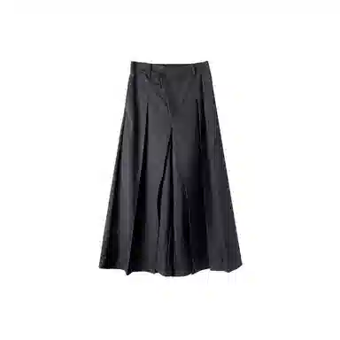 幻象者 原创设计解构八分武士裤宽松阔腿裙休闲裤 男女同款 黑色