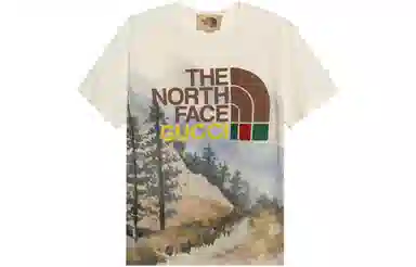 Gucci x The North Face Logo Ivory T-Shirt