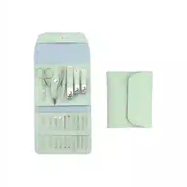 馨枕居 抹茶绿修甲修眉指甲钳套装 美甲工具