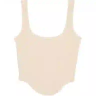 Victoria's Secret PINK THE CINCHED PIQU CORSET TOP Canvas