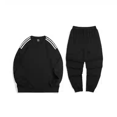 特步 休闲活力长袖针织套装 男女同款