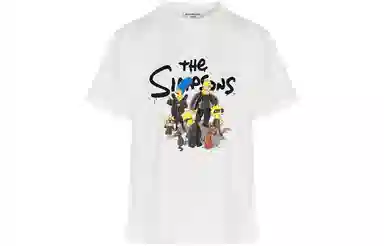 Balenciaga x The Simpsons SS22 White Tee