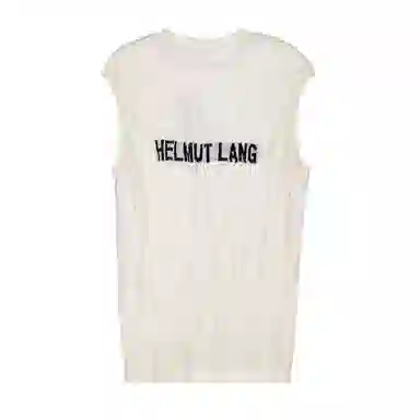 Helmut Lang FW24 White Sleeveless Vest
