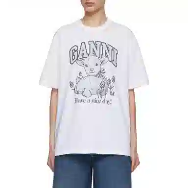 GANNI T Bright White