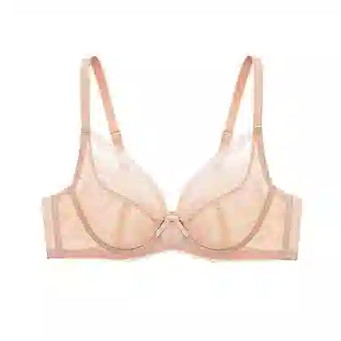 曼妮芬 蕾丝大胸显小薄软钢圈大杯文胸 女款