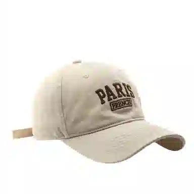 佐闯 日系韩版字母刺绣宽帽檐遮阳防晒百搭显脸小户外休闲 棉 鸭舌帽 男女同款情侣款