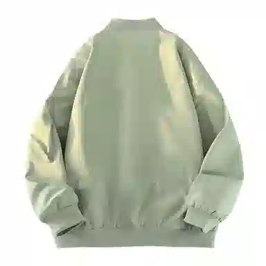 兰缪 美式高街风复古纯色基础款通勤户外休闲宽松夹克外套 男女同款