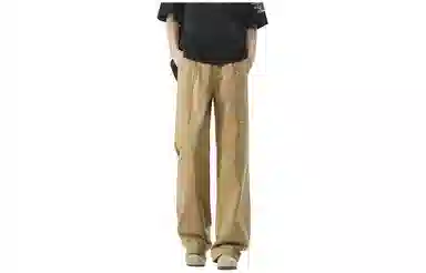 绘承 美式潮流舒适高街基础款宽松百搭直筒工装多口袋垂感休闲裤 男女同款