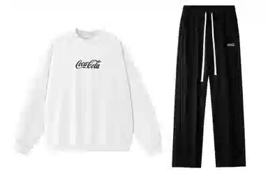 Coca-Cola Logo Embroidered Sweatshirt Set