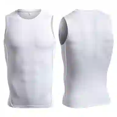 浪莎 无袖紧身健身服男式瑜伽跑步背心速干运动背心夏骑行服饰骑行配套