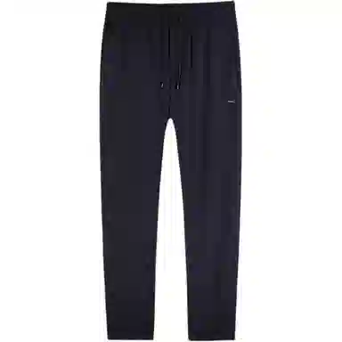 才子 纯色修身直筒休闲裤 男女同款 黑色