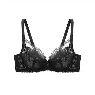 曼妮芬 蕾丝大胸显小薄软钢圈大杯文胸 女款