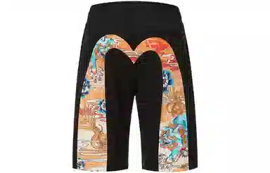 EVISU 23SS Black Shorts