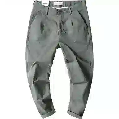 格蓝鹿 美式简约锥形纯色休闲裤 男款