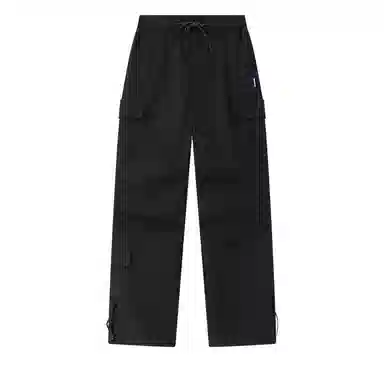 兔先森 美式复古高街折叠拼接伞兵裤直筒宽松工装休闲裤 男女同款