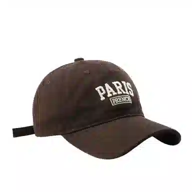 佐闯 日系韩版字母刺绣宽帽檐遮阳防晒百搭显脸小户外休闲 棉 鸭舌帽 男女同款情侣款