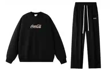 Coca-Cola Logo Embroidered Sweatshirt Set