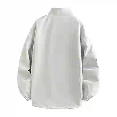 兰缪 美式复古纯色基础款字母防风日常山系通勤户外宽松长袖两面穿夹克外套 男女同款