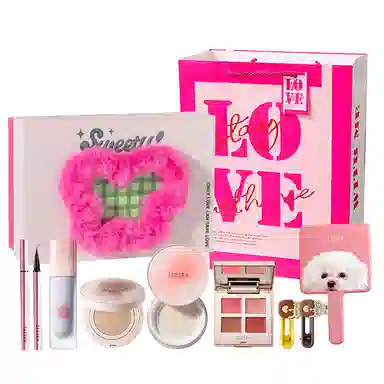 滋色 桃气蝶舞彩妆套装 控油易上色自然持久哑光气色修饰肤色